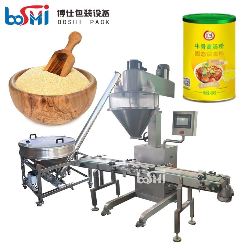 Electric Automatic Bottle Filling Machine For Flour Milk Food Powder