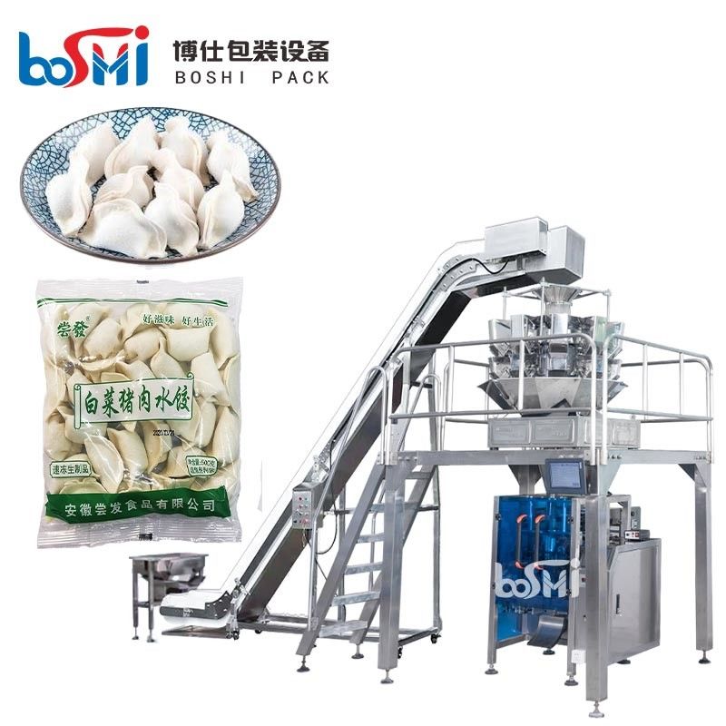 Automatic Frozen Food Packing Machine For Frozen Ravioli Gyoza Dumpling Meat Ball