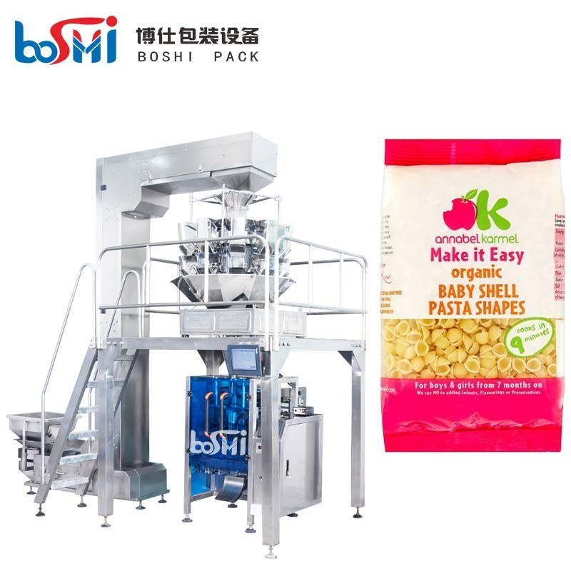 Automatic Granule Snack Chips Cracker Nitrogen Packing Machine PLC Core